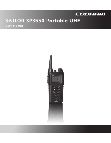 COBHAM SAILOR SP3550 Portable UHF User manual | Manualzz