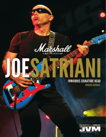Marshall Amplification JVM410HJS Joe Satriani Specifications | Manualzz