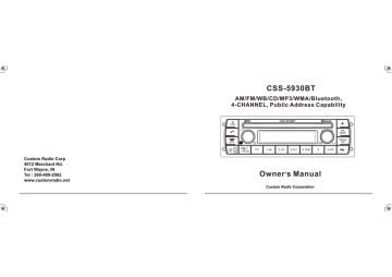 Custom Radio Css 5930bt Owner S Manual Manualzz Custom Radio Css 5930bt Owner S Manual Manualzz