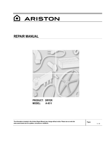 Ariston | User manual | Repair Manual A45V.pub | Manualzz