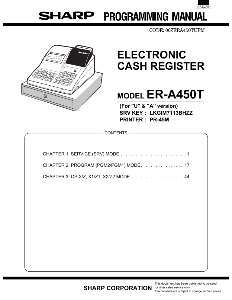 Sharp Er 87sl User Manual Manualzz