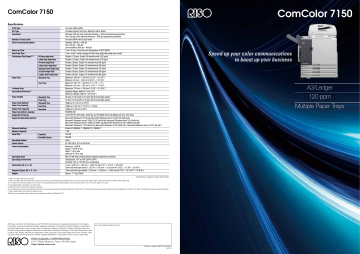 RISO ComColor 7150 Product Brochure | Manualzz