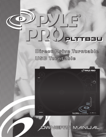 PYLE Audio User manual PLTTB3U Manual Manualzz