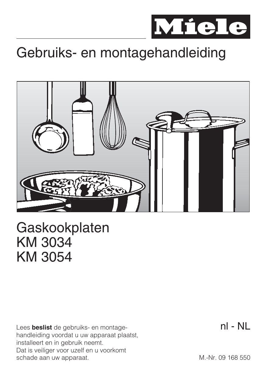 Miele KM 3054 G de handleiding Manualzz