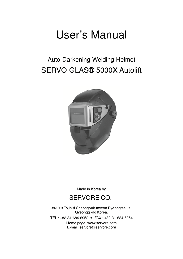 Welding Helmet SERVORE 5000X-SLIDE Red Auto Darkening with Cartridge Shade #9-13 