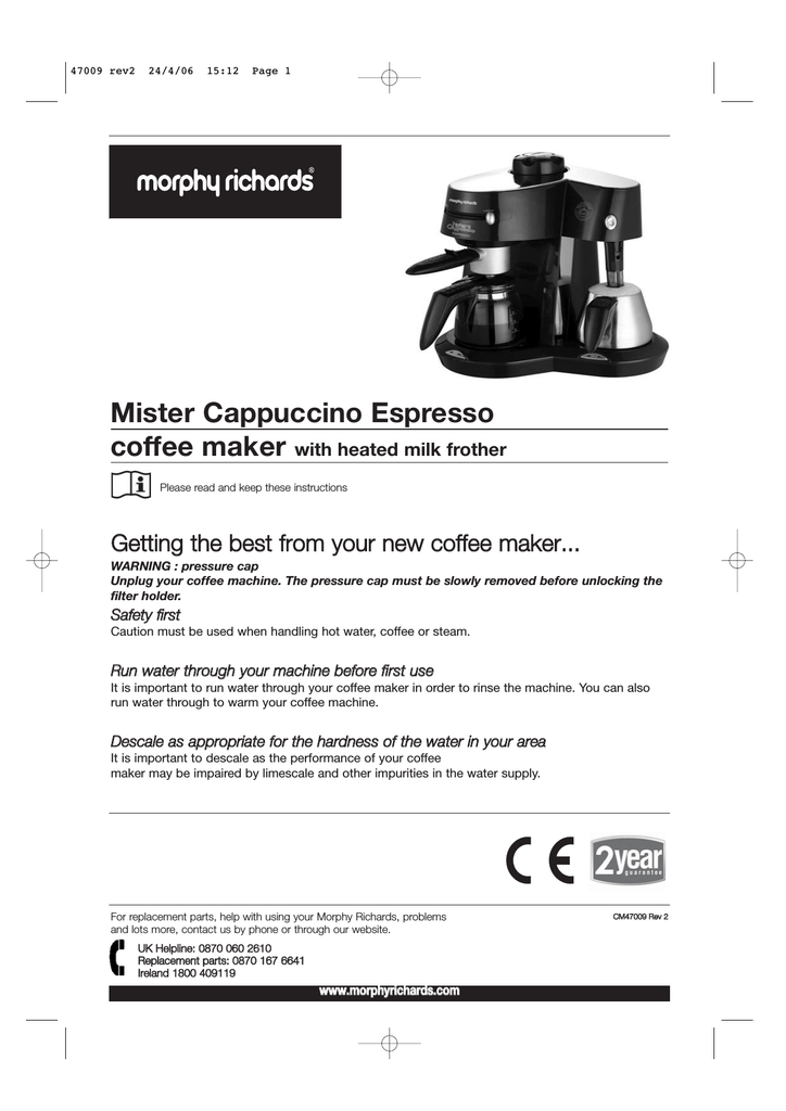 Morphy Richards 47009 Mr Cappucino 