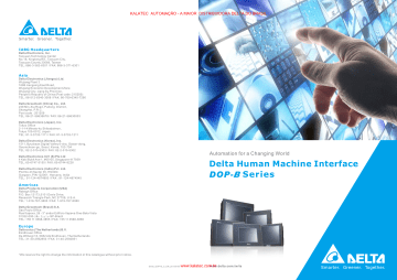 Delta Electronics Dop Series User Manual Manualzz