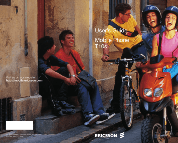 Ericsson T10s User`s guide | Manualzz