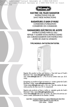 DeLonghi EW7507EBL - User manual 