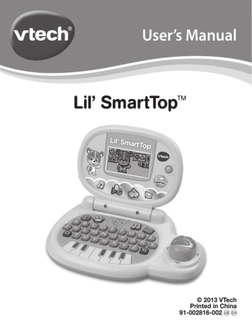 VTech Lil’ SmartTop User`s Manual | Manualzz