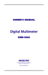 Circuit-test DMR-3600 Owner's Manual