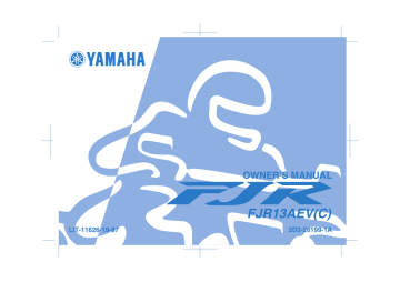 Yamaha FJR13AEV(C) Owner`s manual | Manualzz