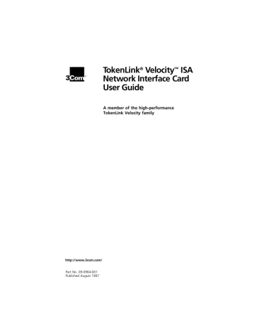 3Com 3C319 Network Card User guide | Manualzz