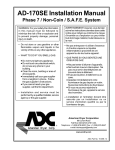 Phase 7 AD-170SE Installation Manual