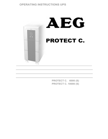 Checking the Battery. AEG 6000, 10000 | Manualzz