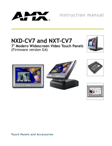 AMX NXD-CV7 Car Video System Instruction manual | Manualzz