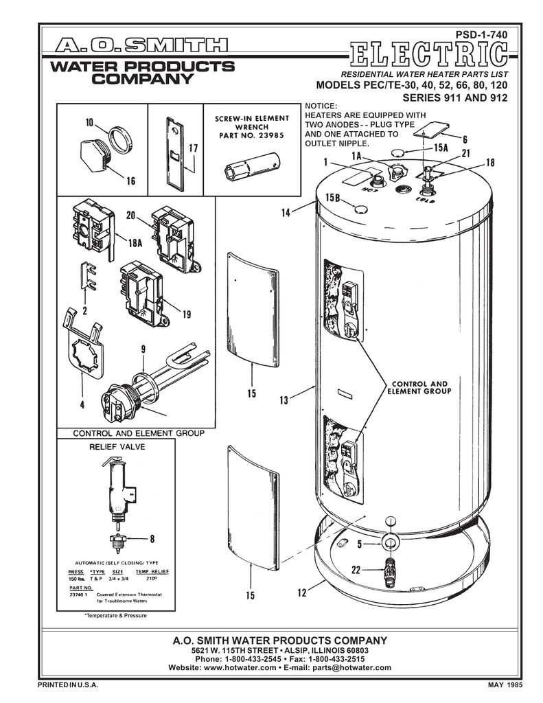 Ao Smith Gas Water Heater Wiring Diagram Wiring Diagram