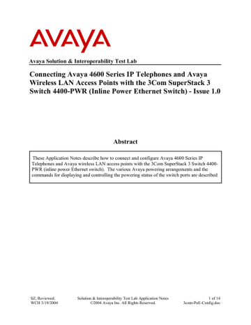 Avaya 4600 IP Phone User Manual | Manualzz