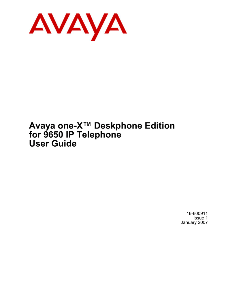 Avaya 9650 Telephone User Manual | Manualzz