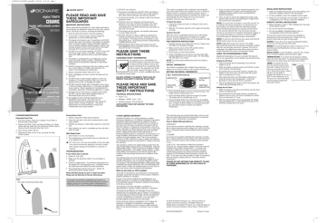 Bionaire BCH3620CN08EFM1 Electric Heater User Manual | Manualzz