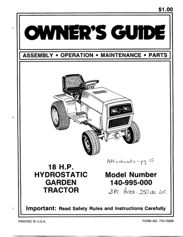 Bolens 38 inch discount riding mower manual