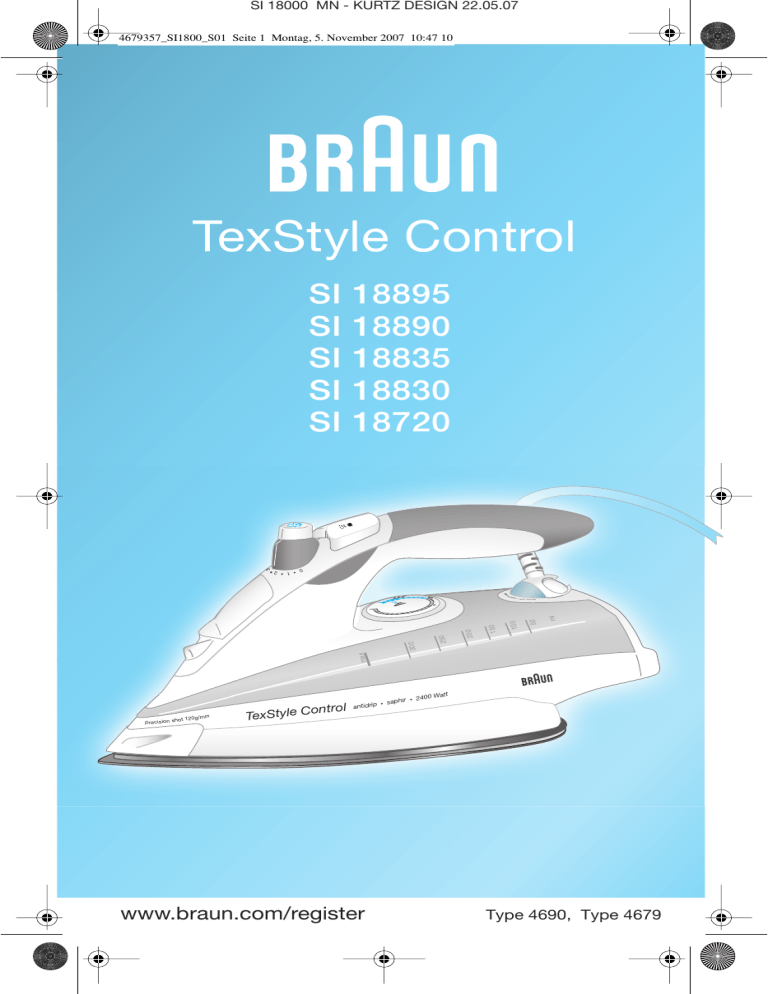 Braun 4679 Iron User Manual Manualzz