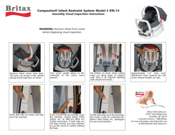 Britax E9l14 Car Seat User Manual Manualzz