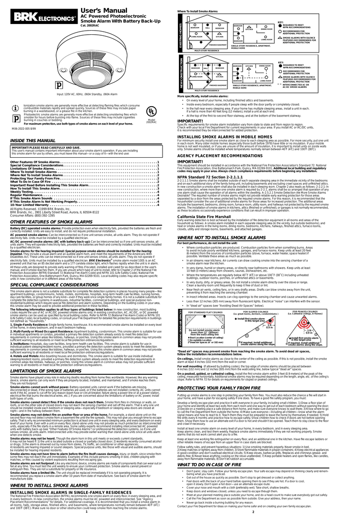 Brk Electronics Smoke Detector 86rac Manual edu.svet.gob.gt