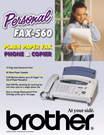 Brother 560 Fax Machine User Manual Manualzz