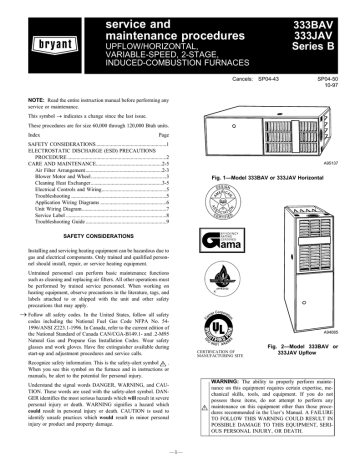 Bryant 333bav Furnace User Manual Wiring Diagrams Bryant 333bav Furnace User Manual, Bryant Furnace Wiring Diagram