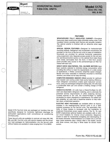 Bryant 517G Air Conditioner User Manual | Manualzz
