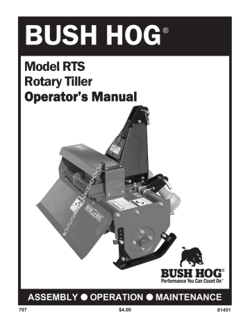 Bush Hog RTS User manual | Manualzz