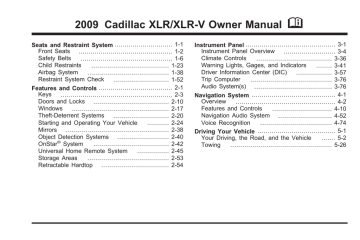 Cadillac 2009 ESV Automobile Owner Manual | Manualzz