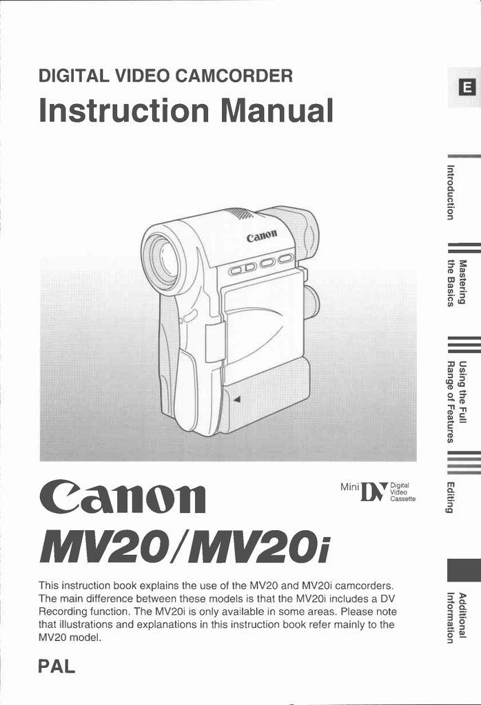 Canon mv920 подключение к компьютеру