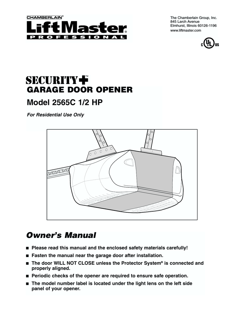Chamberlain 050dctwf manual