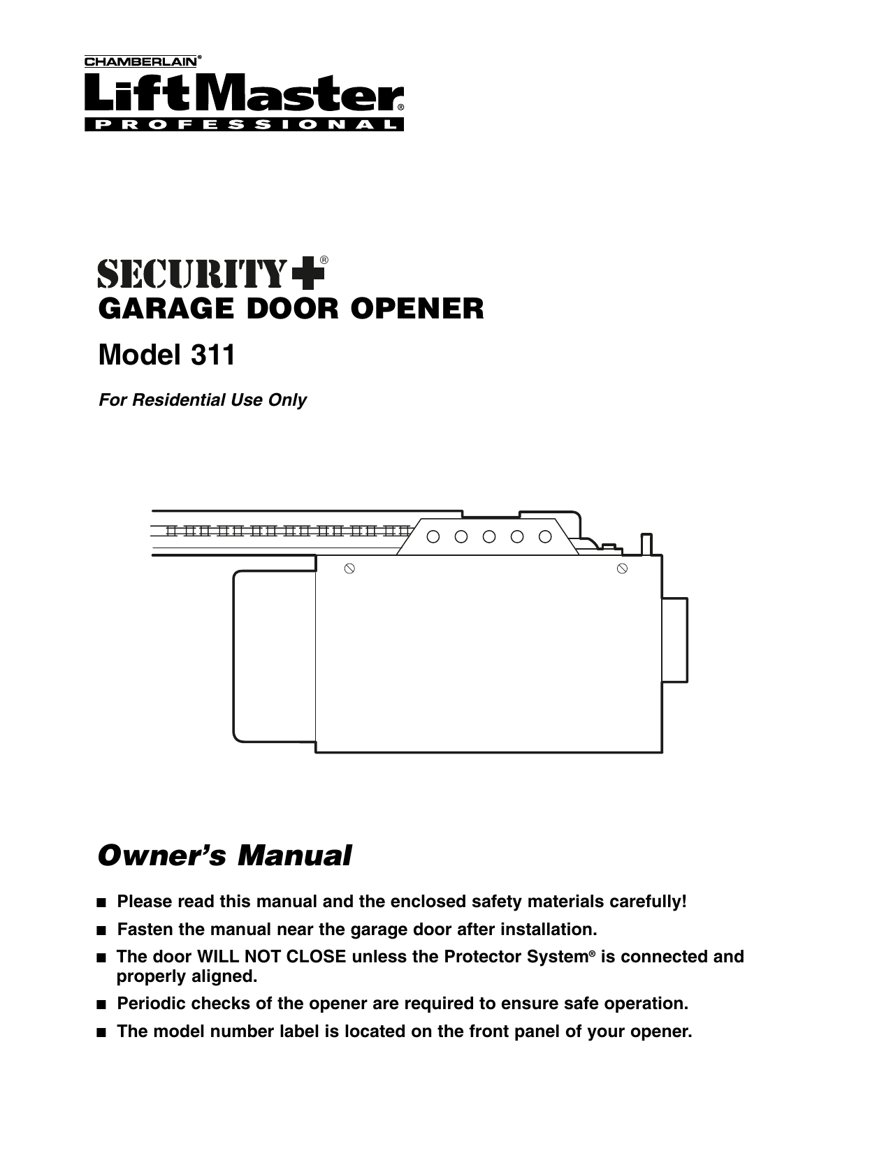 Chamberlain Garage Door Openers Manual Dandk Organizer