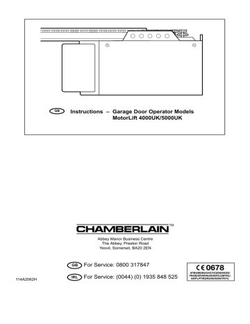 craftsman chamberlain 1/3 hp 1000 s/d