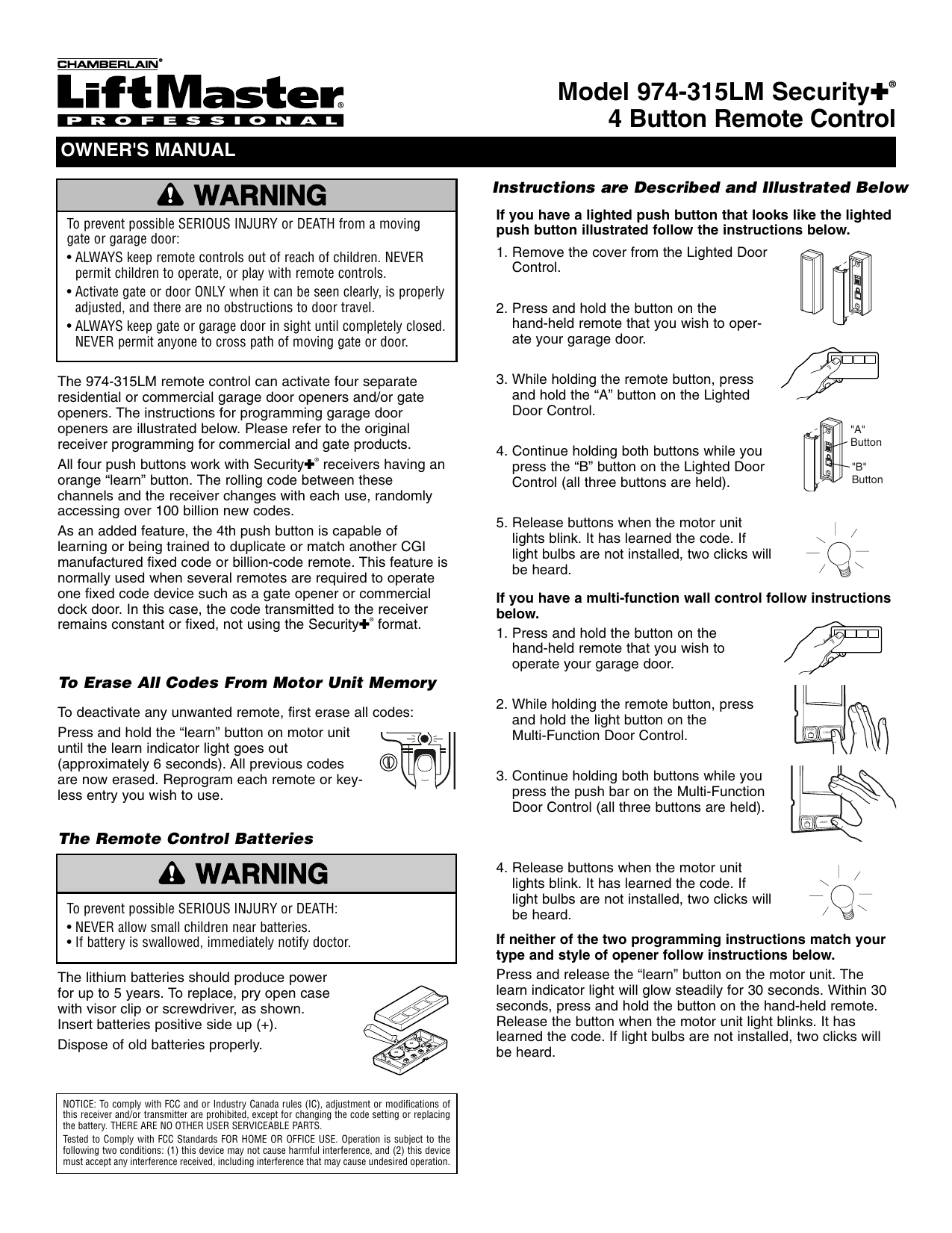 Chamberlain 050dctwf manual