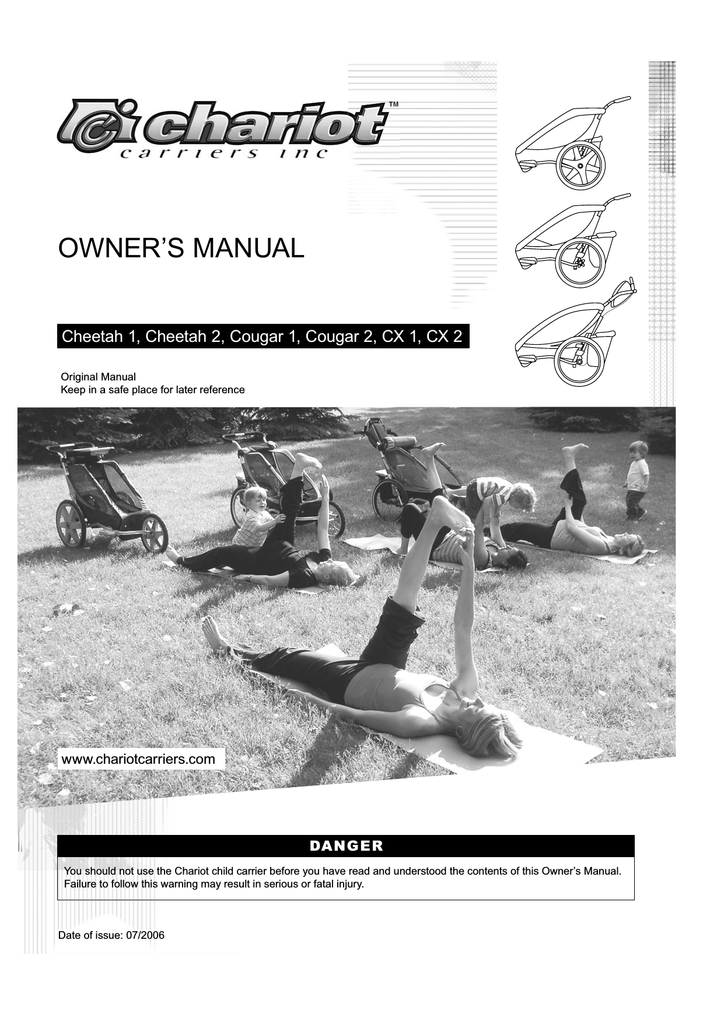 Chariot Carriers CX 2 Stroller User Manual Manualzz