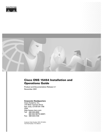 Cisco Systems 15454M6DC Computer Accessories Operations Guide | Manualzz