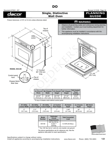 dacor wall ovens