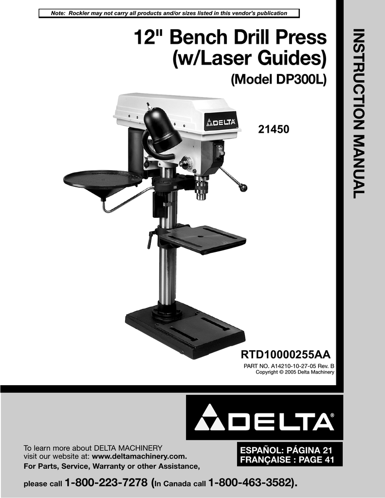Delta Drill Press 17 950l Parts List Reviewmotors.co