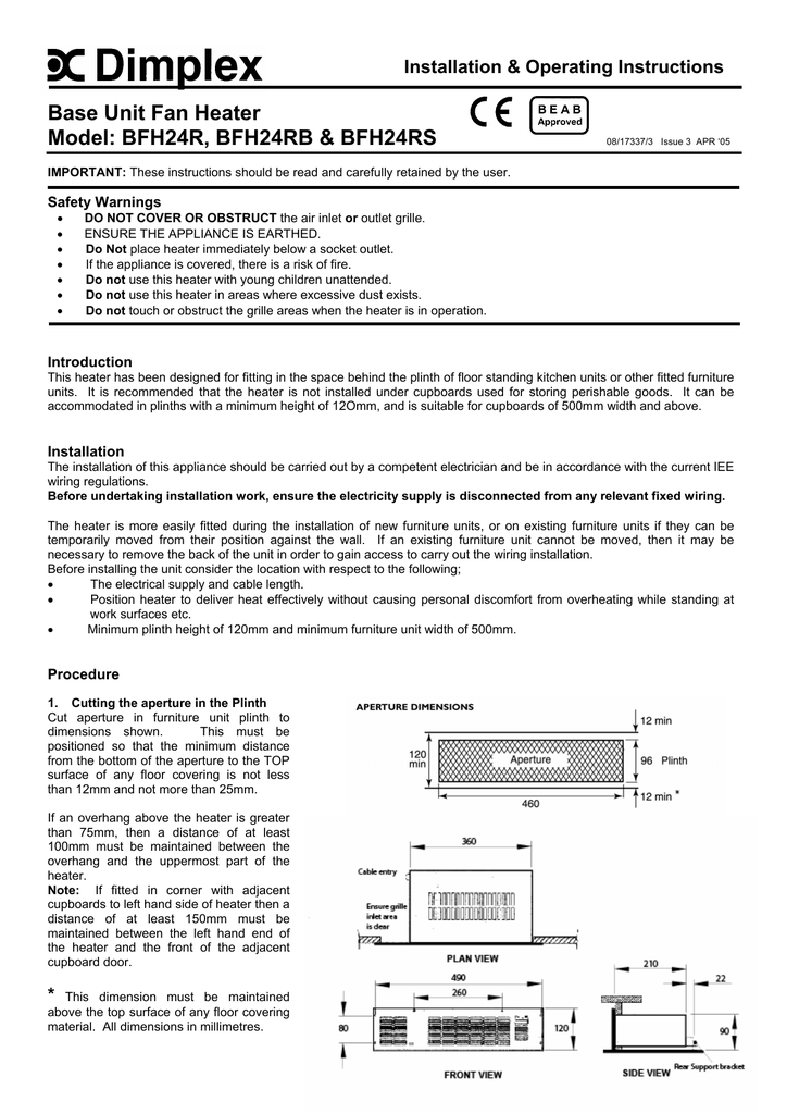Plinth Heater Wiring Diagram Wiring Diagram