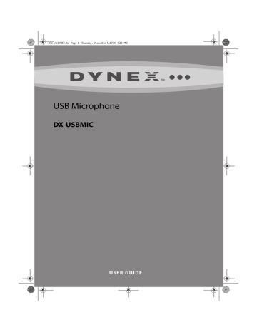 Dynex DX-USBMIC Microphone User guide | Manualzz