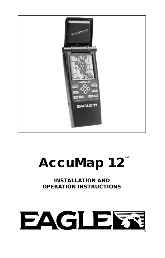 Eagle Electronics 12 Fish Finder User Manual Manualzz