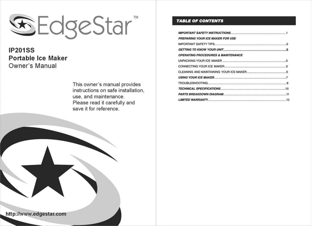 Ice Maker User Manual