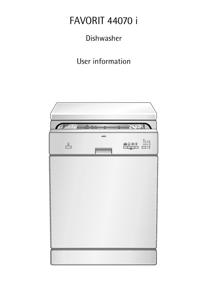 Electrolux 40730 Dishwasher User Manual | Manualzz