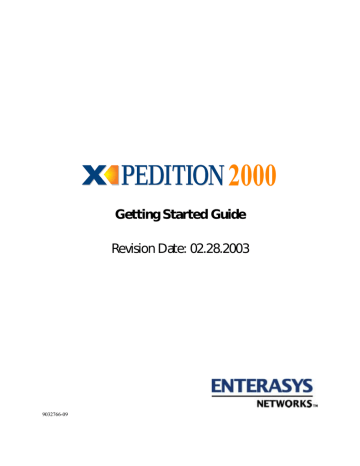 Enterasys Networks 2000 Network Router Getting Started Guide | Manualzz
