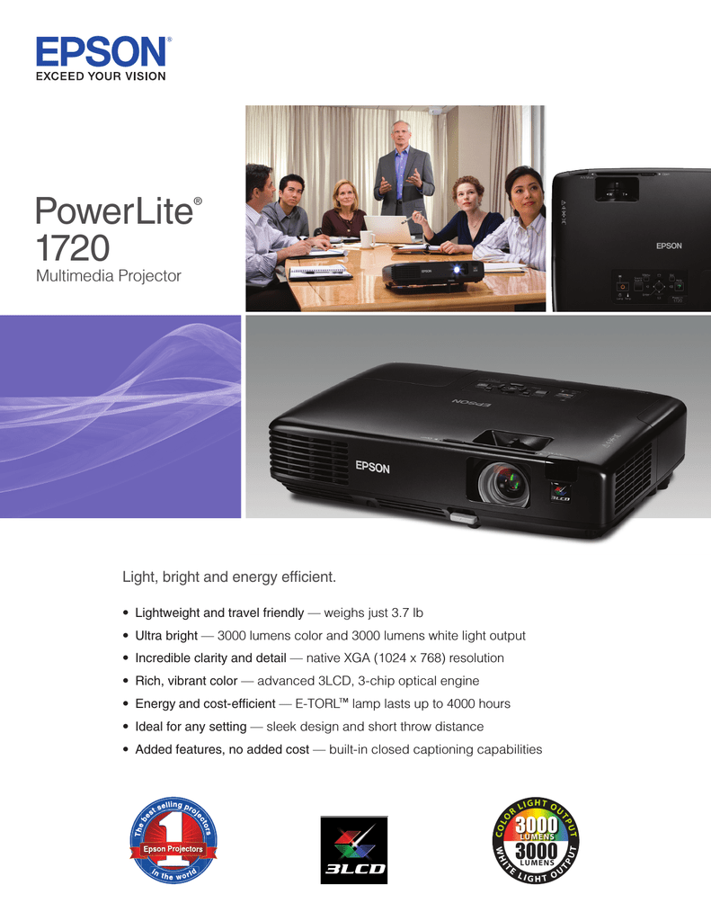 Epson 1720 Projector User Manual Manualzz Com