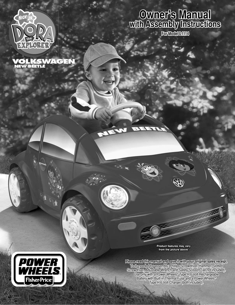 fisher price power wheels vw beetle 73510